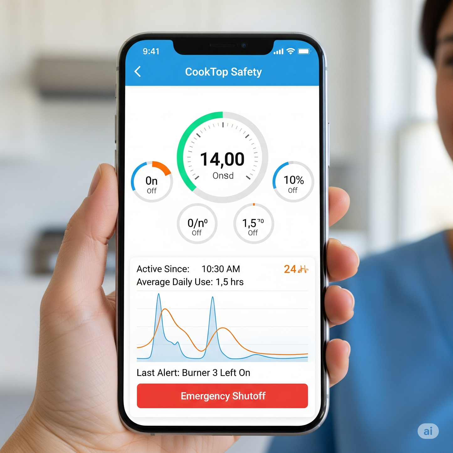CTS Smart Kitchen Sensor includes Power Cut Off Plug