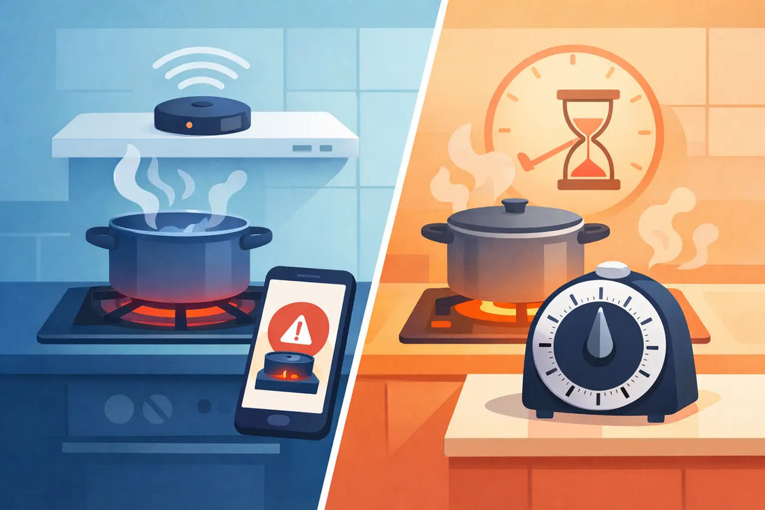 Smart Stove Sensor Versus Timer for Safer Cooking