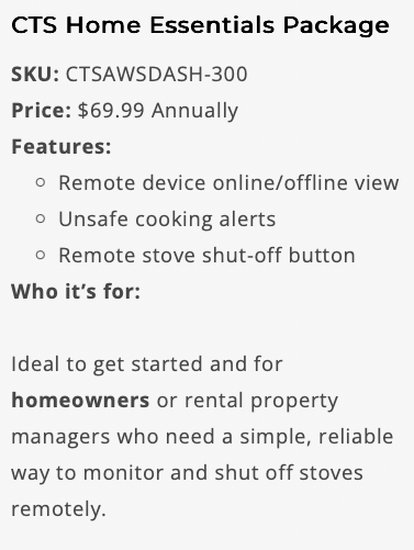 CTS Home Essentials Annual Package